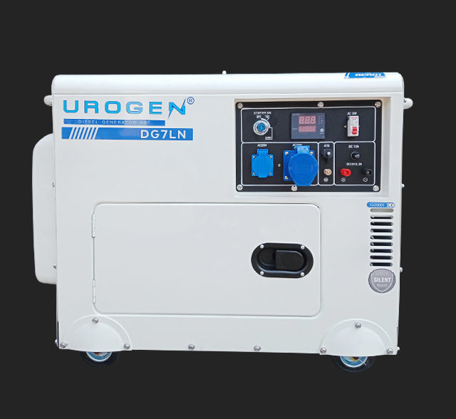 เครื่องปั่นไฟดีเซล 6.0 kW.(เก็บเสียง) 12 แรงม้า จ่ายไฟ 220V. UROGEN (กำลังไฟฟ้าแนะนำ 5.0 kW.| สตาร์ทกุญแจ)